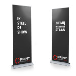 roll-up banners en presentatieschermen